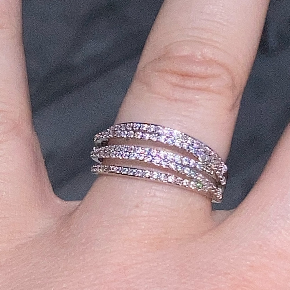 NWT! GENUINE WHITE SAPPHIRE RING - Picture 4 of 13